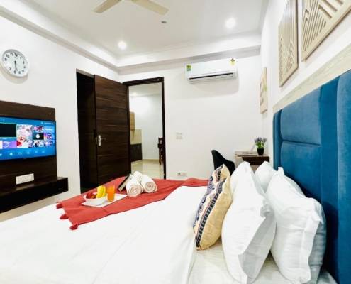 ZEN Suites Serviced Apartments Artemis Hospital Gurgaon - Best Service Apartments Hotel Rooms with Kitchen near Artemis hospital for medical tourist.